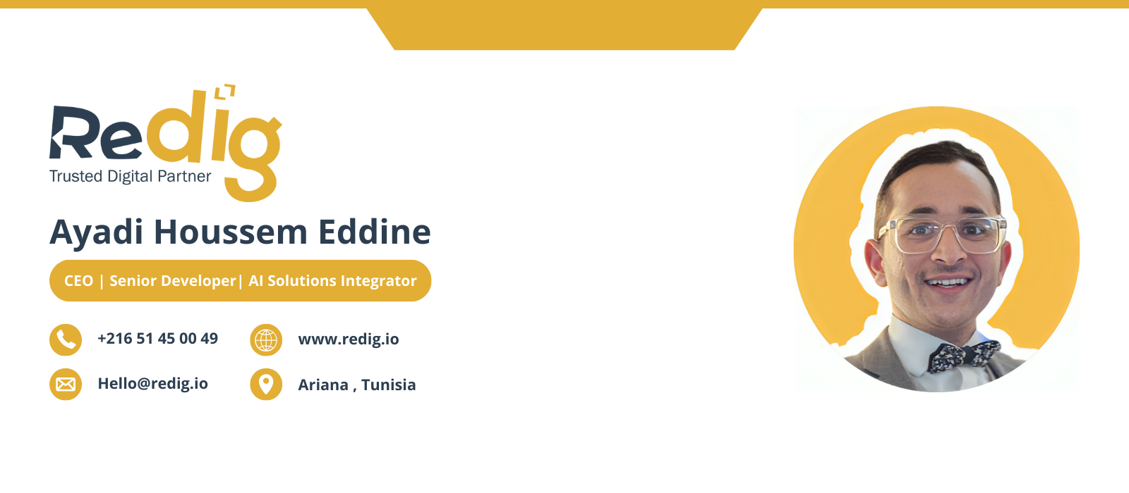 Redig Redig.io | SaaS & Digital Product Studio en Tunisie